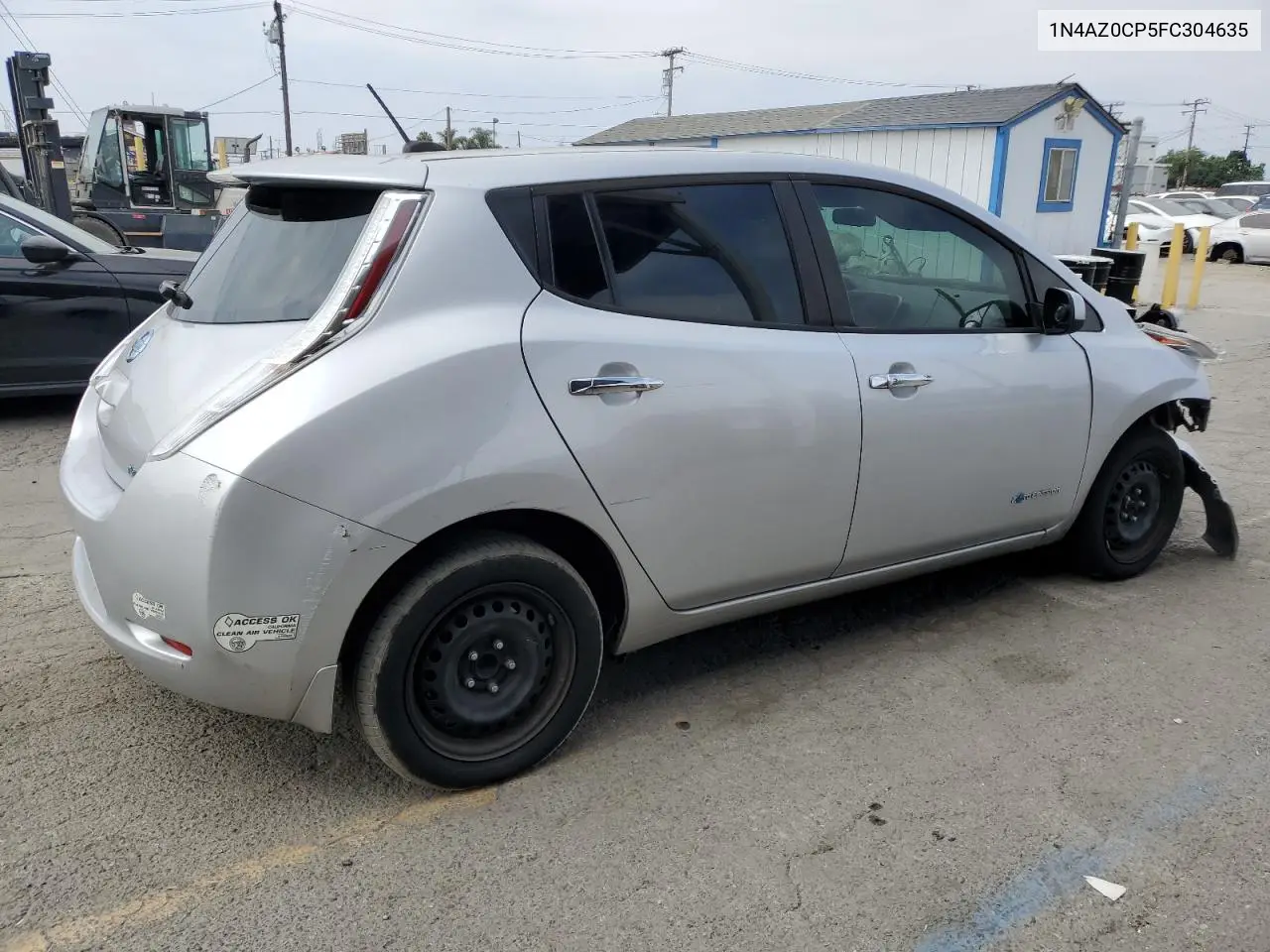 2015 Nissan Leaf S VIN: 1N4AZ0CP5FC304635 Lot: 62580045