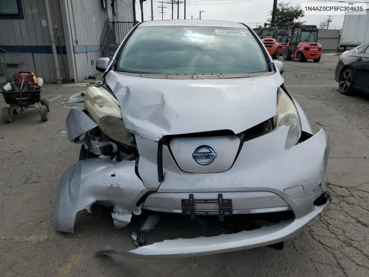 2015 Nissan Leaf S VIN: 1N4AZ0CP5FC304635 Lot: 62580045