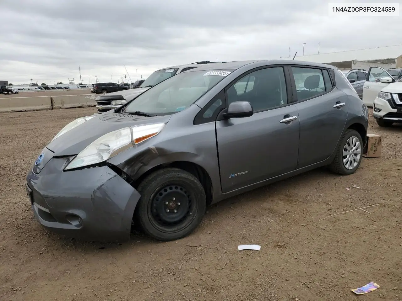 2015 Nissan Leaf S VIN: 1N4AZ0CP3FC324589 Lot: 62777085
