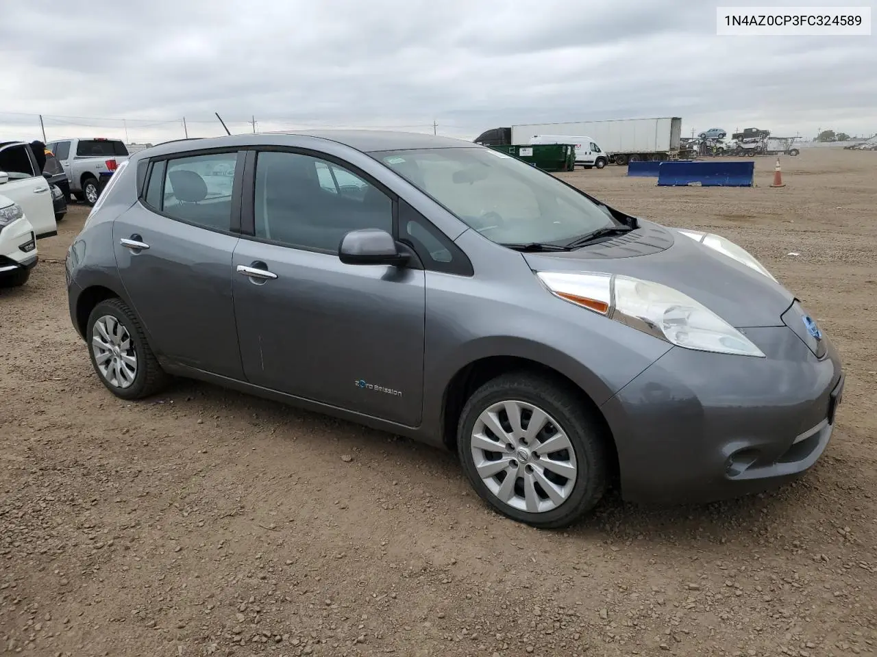 2015 Nissan Leaf S VIN: 1N4AZ0CP3FC324589 Lot: 62777085