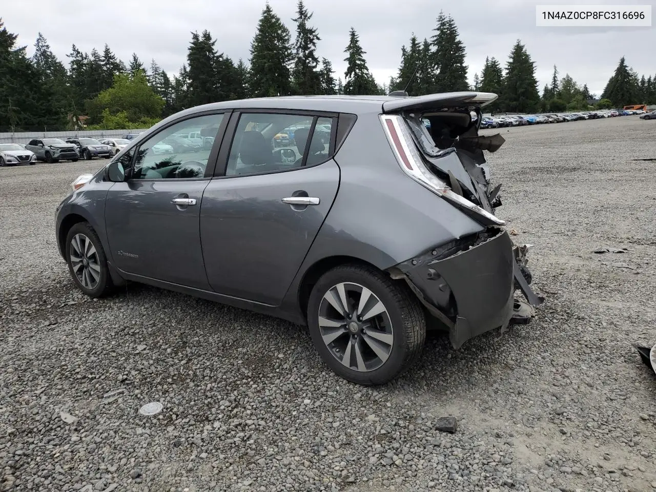 2015 Nissan Leaf S VIN: 1N4AZ0CP8FC316696 Lot: 62882535