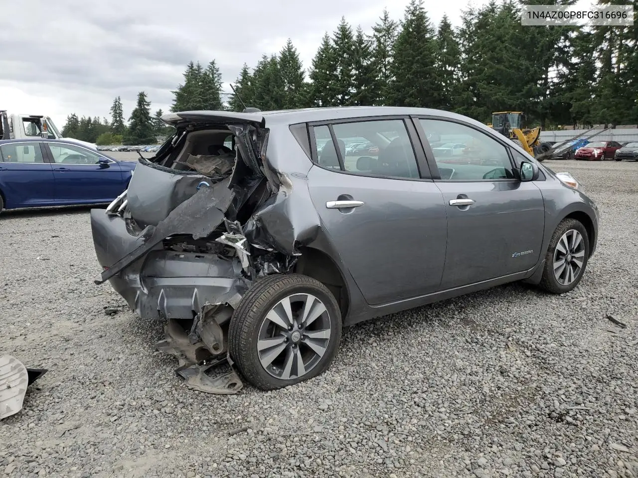 2015 Nissan Leaf S VIN: 1N4AZ0CP8FC316696 Lot: 62882535