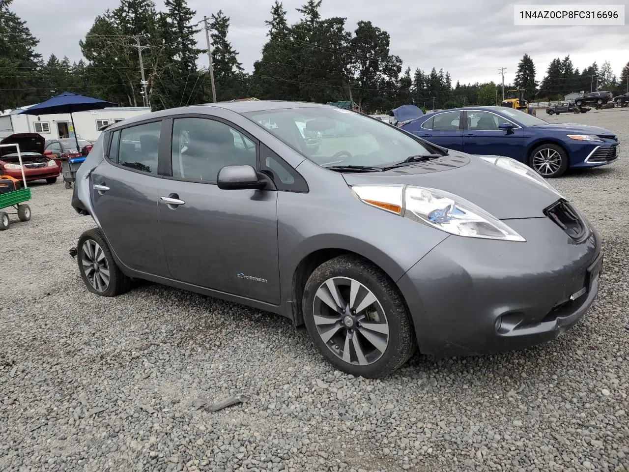 2015 Nissan Leaf S VIN: 1N4AZ0CP8FC316696 Lot: 62882535