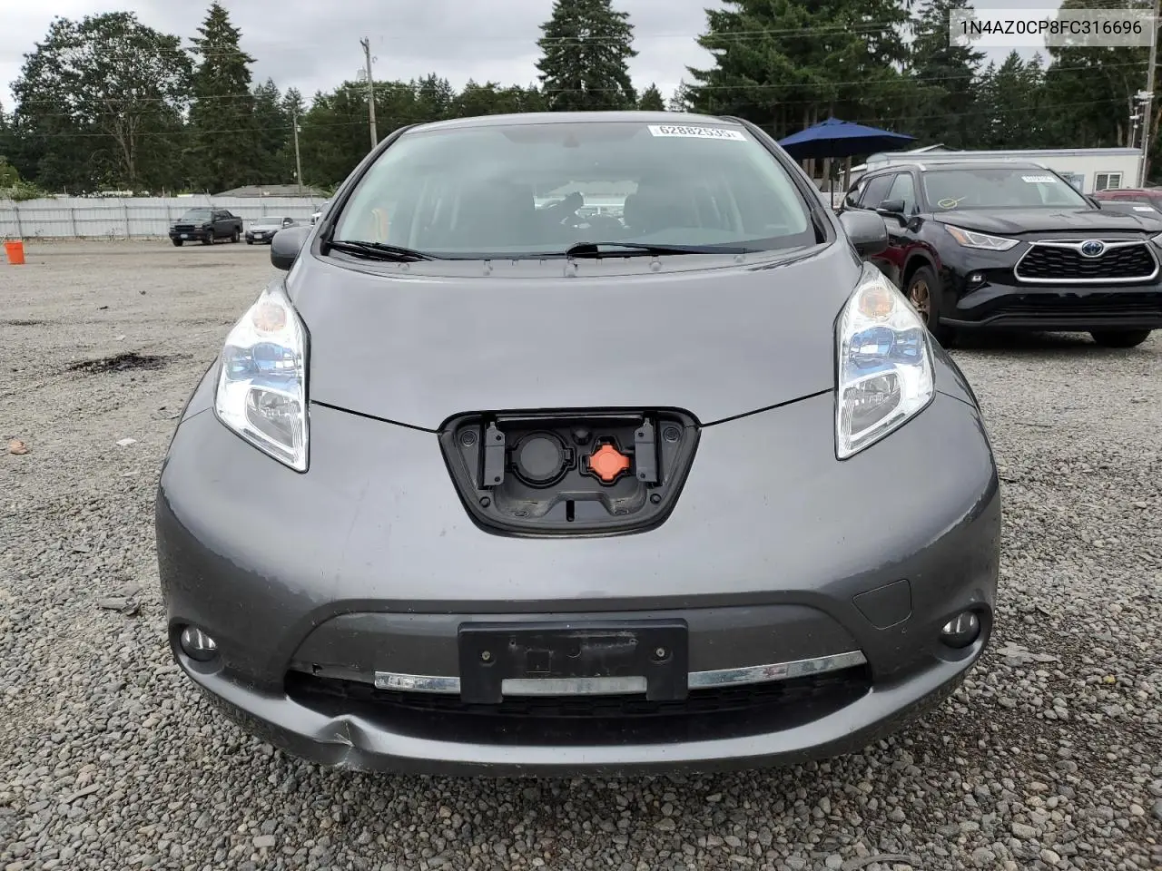 2015 Nissan Leaf S VIN: 1N4AZ0CP8FC316696 Lot: 62882535