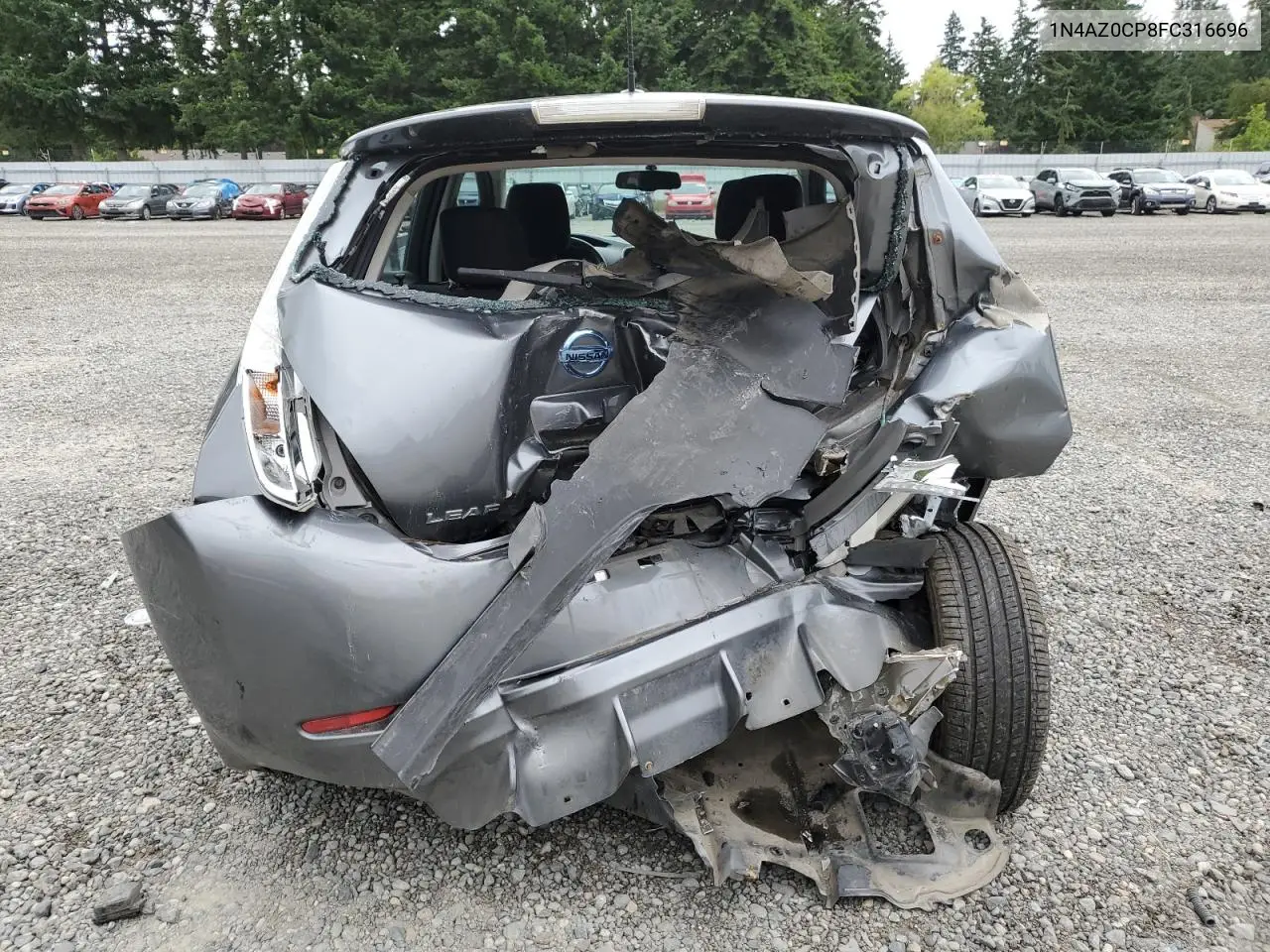 2015 Nissan Leaf S VIN: 1N4AZ0CP8FC316696 Lot: 62882535