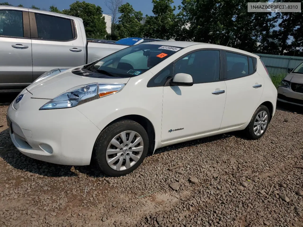 2015 Nissan Leaf S VIN: 1N4AZ0CP3FC318310 Lot: 63159845