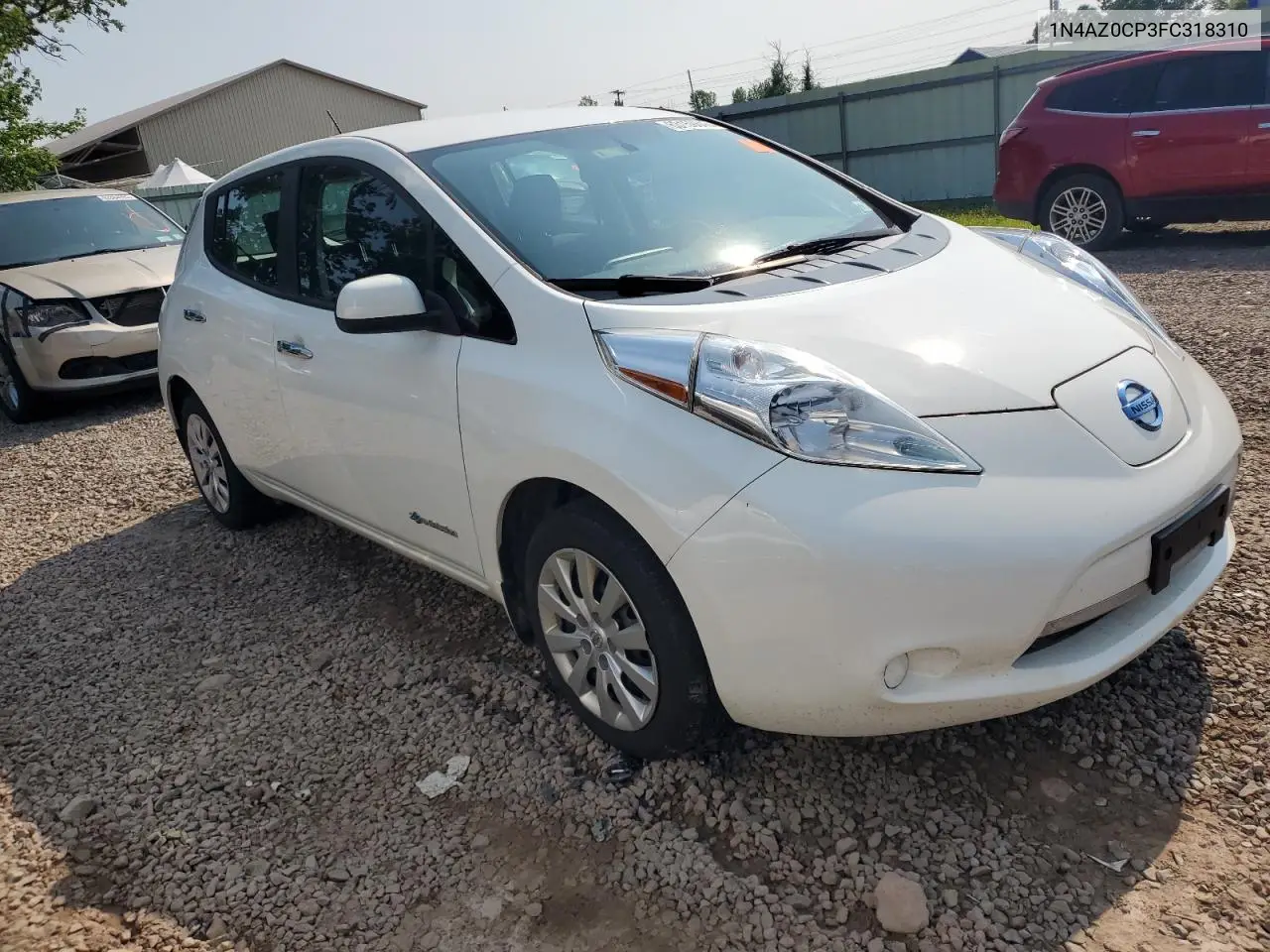 2015 Nissan Leaf S VIN: 1N4AZ0CP3FC318310 Lot: 63159845