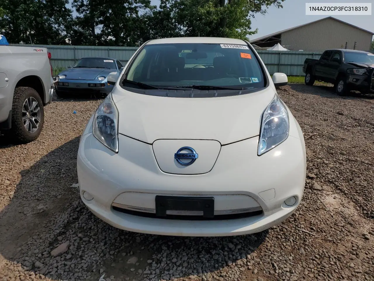 2015 Nissan Leaf S VIN: 1N4AZ0CP3FC318310 Lot: 63159845