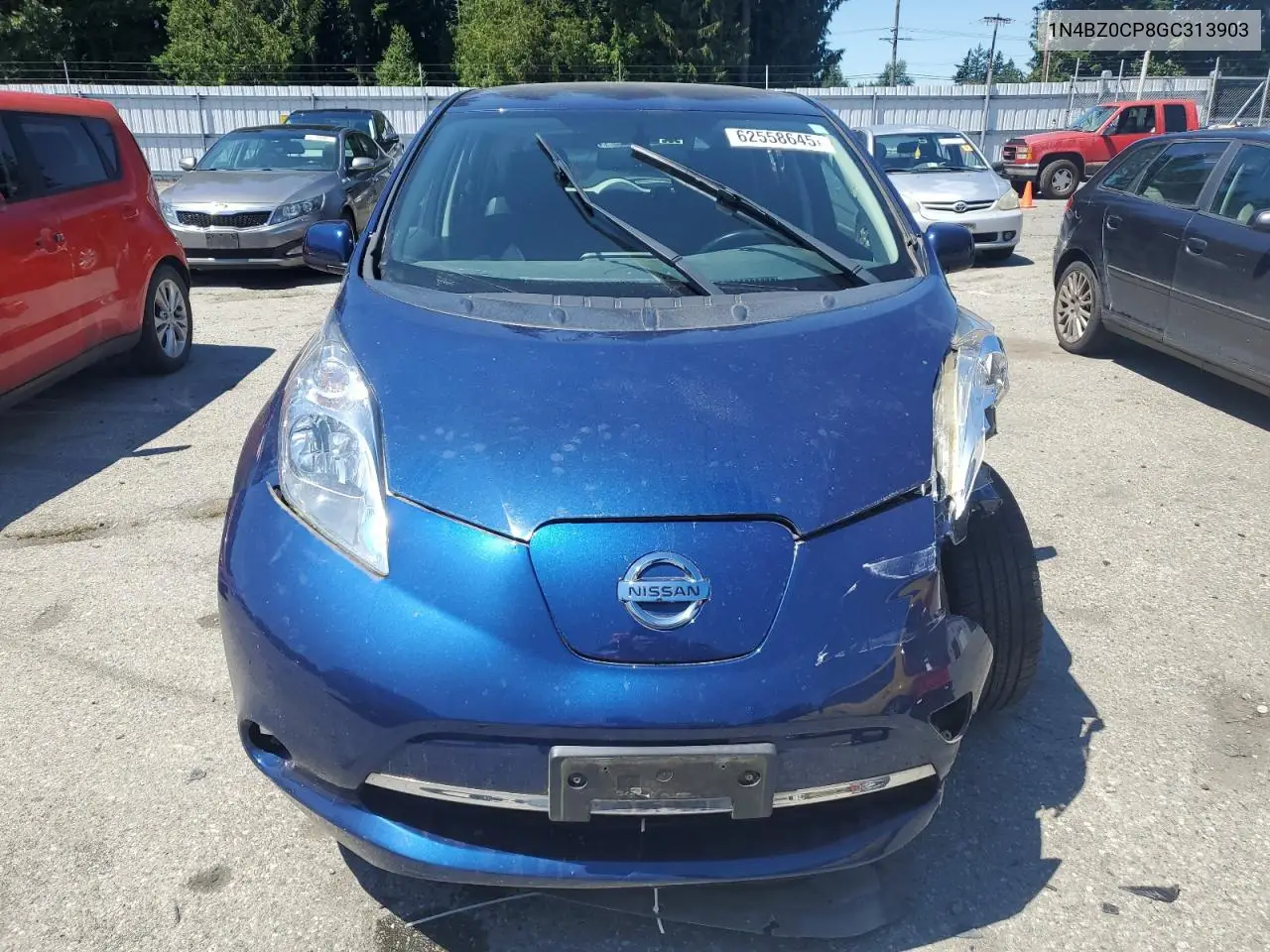 2016 Nissan Leaf Sv VIN: 1N4BZ0CP8GC313903 Lot: 62558645