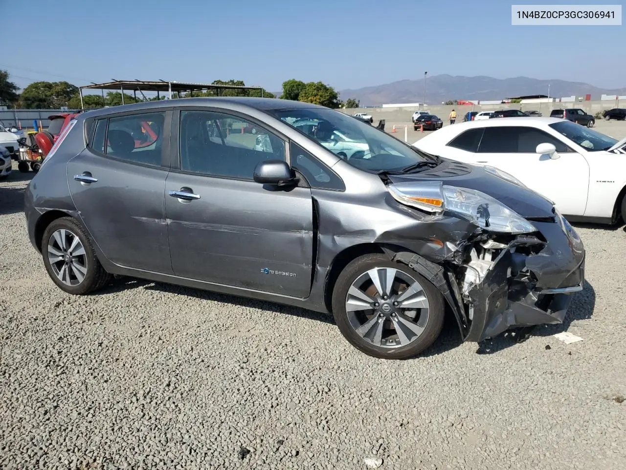2016 Nissan Leaf Sv VIN: 1N4BZ0CP3GC306941 Lot: 62605465