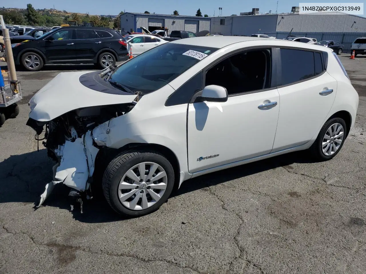 2016 Nissan Leaf Sv VIN: 1N4BZ0CPXGC313949 Lot: 63128115