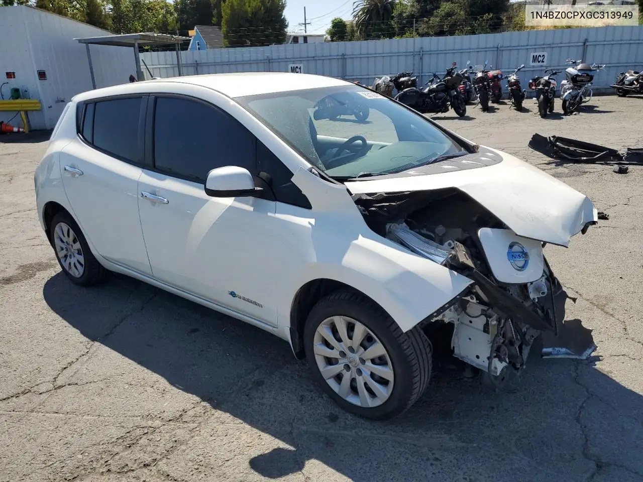 2016 Nissan Leaf Sv VIN: 1N4BZ0CPXGC313949 Lot: 63128115