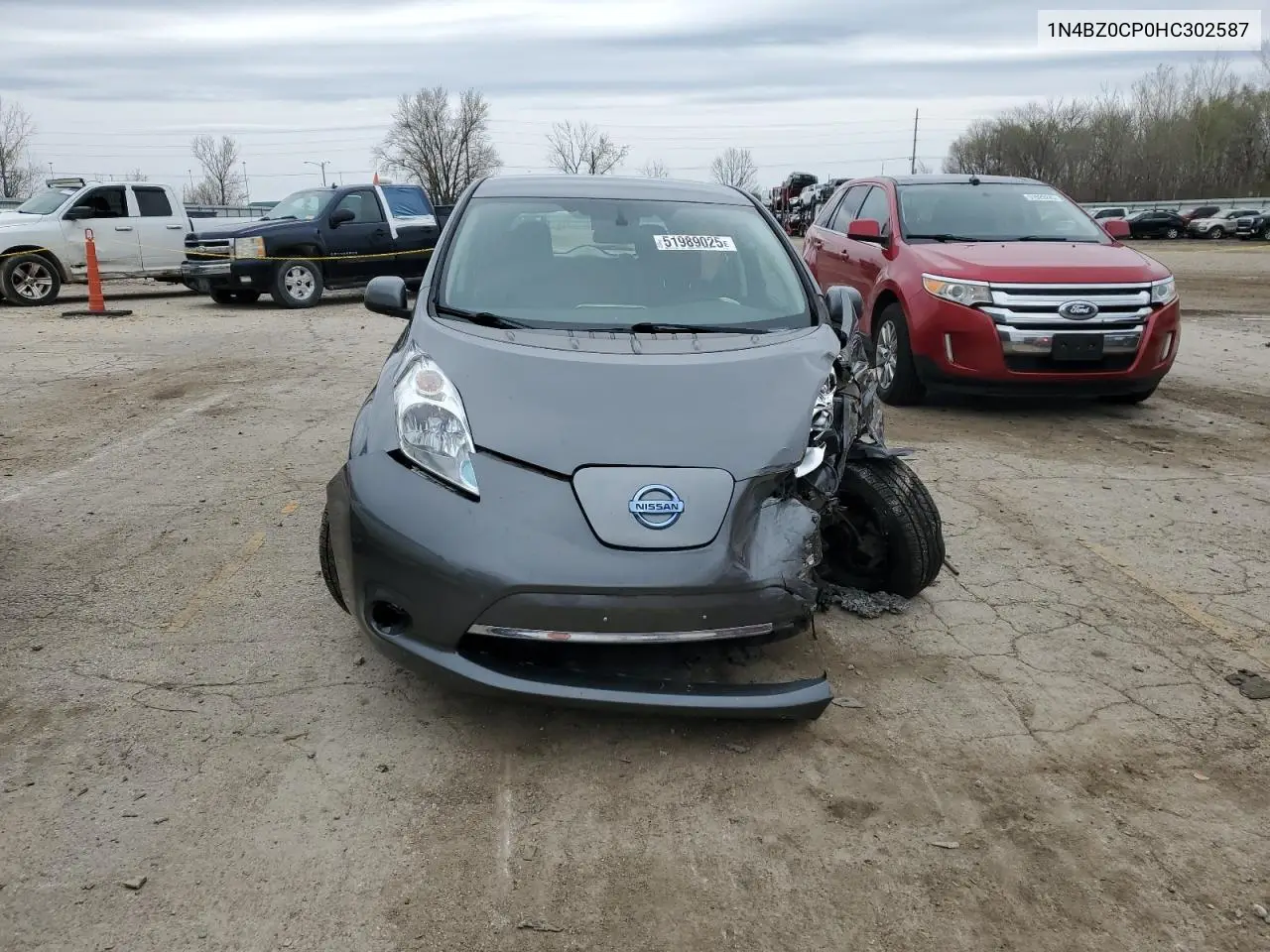 2017 Nissan Leaf S VIN: 1N4BZ0CP0HC302587 Lot: 51989025