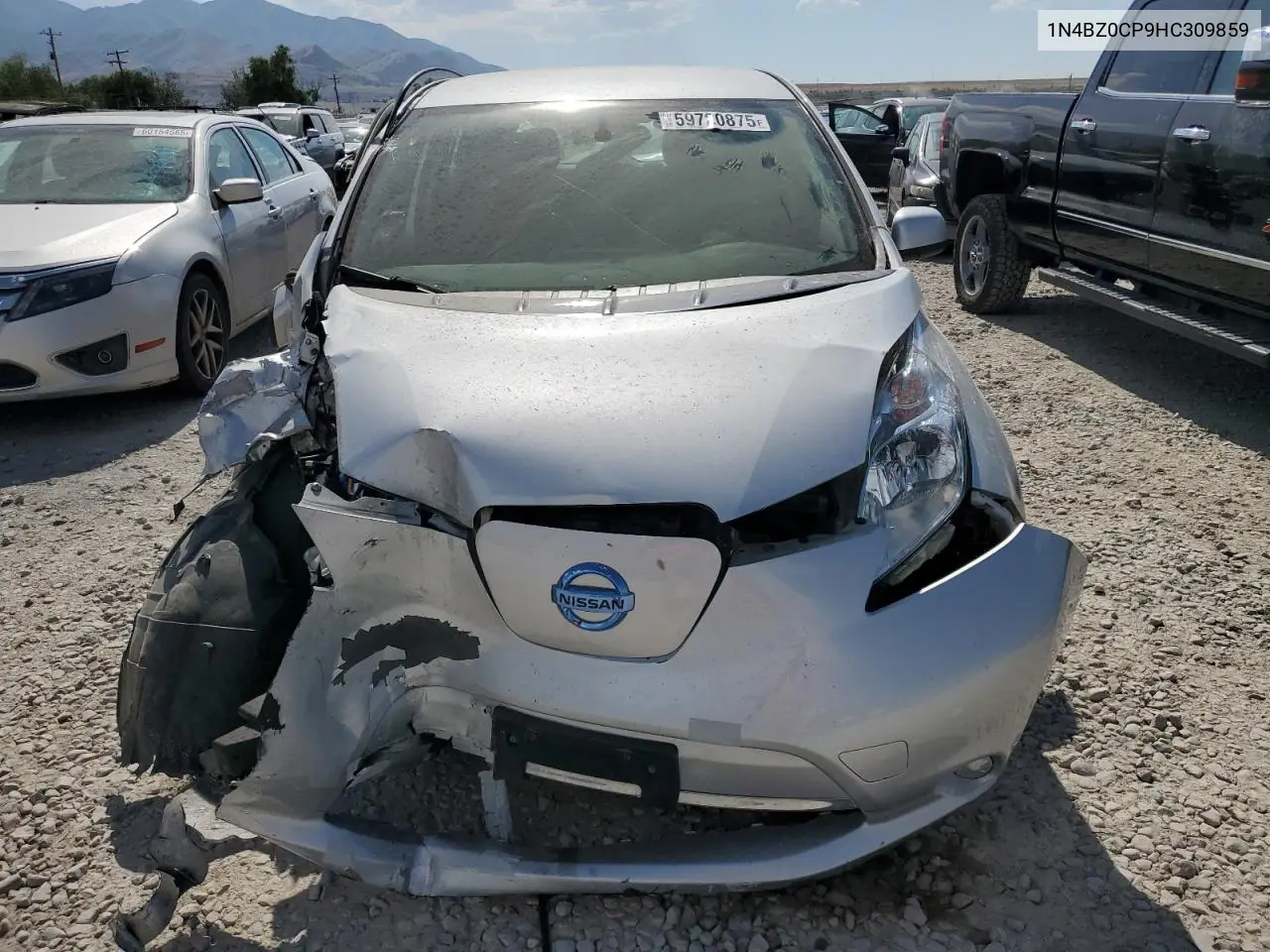 2017 Nissan Leaf S VIN: 1N4BZ0CP9HC309859 Lot: 59720875