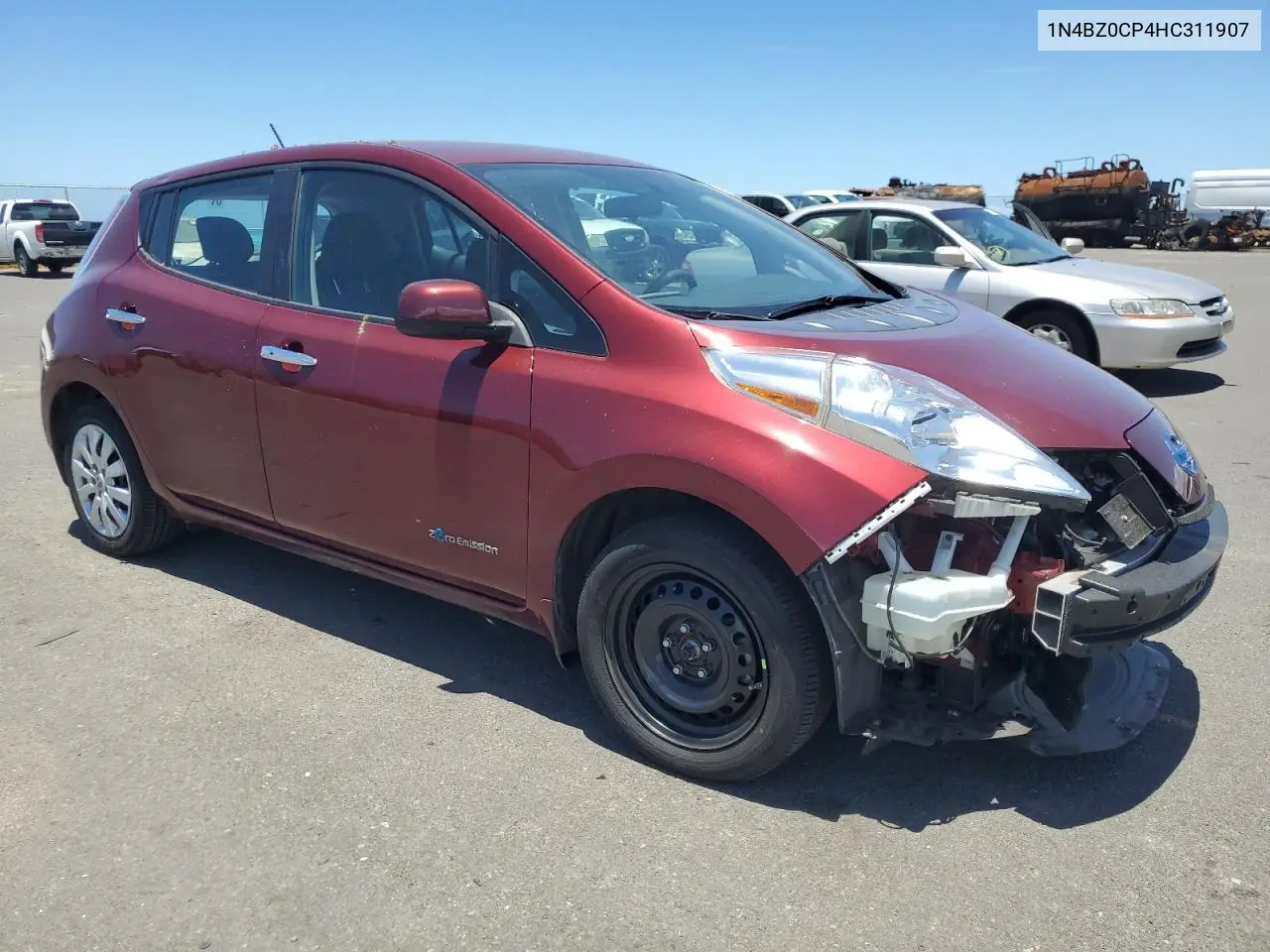 2017 Nissan Leaf S VIN: 1N4BZ0CP4HC311907 Lot: 62173655