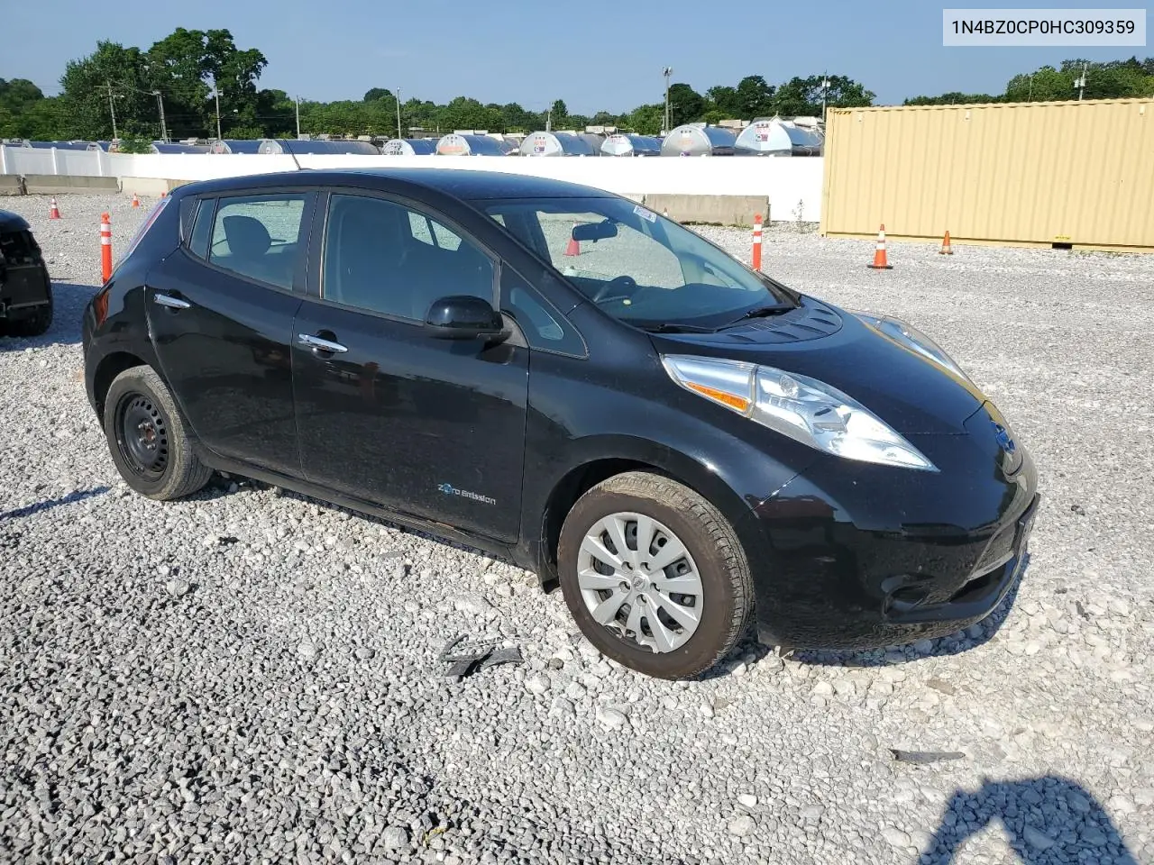 2017 Nissan Leaf S VIN: 1N4BZ0CP0HC309359 Lot: 62207185