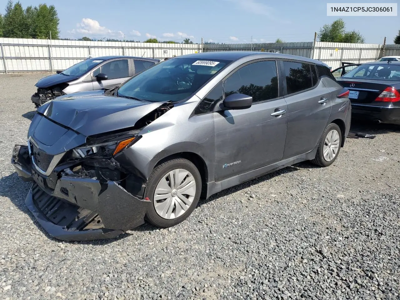 2018 Nissan Leaf S VIN: 1N4AZ1CP5JC306061 Lot: 60999095