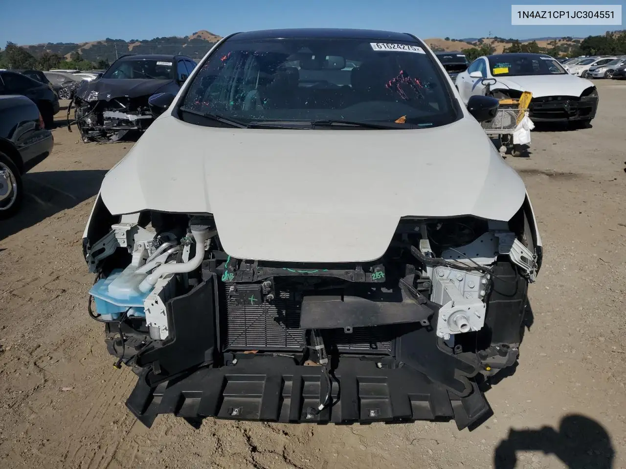 2018 Nissan Leaf S VIN: 1N4AZ1CP1JC304551 Lot: 61624275