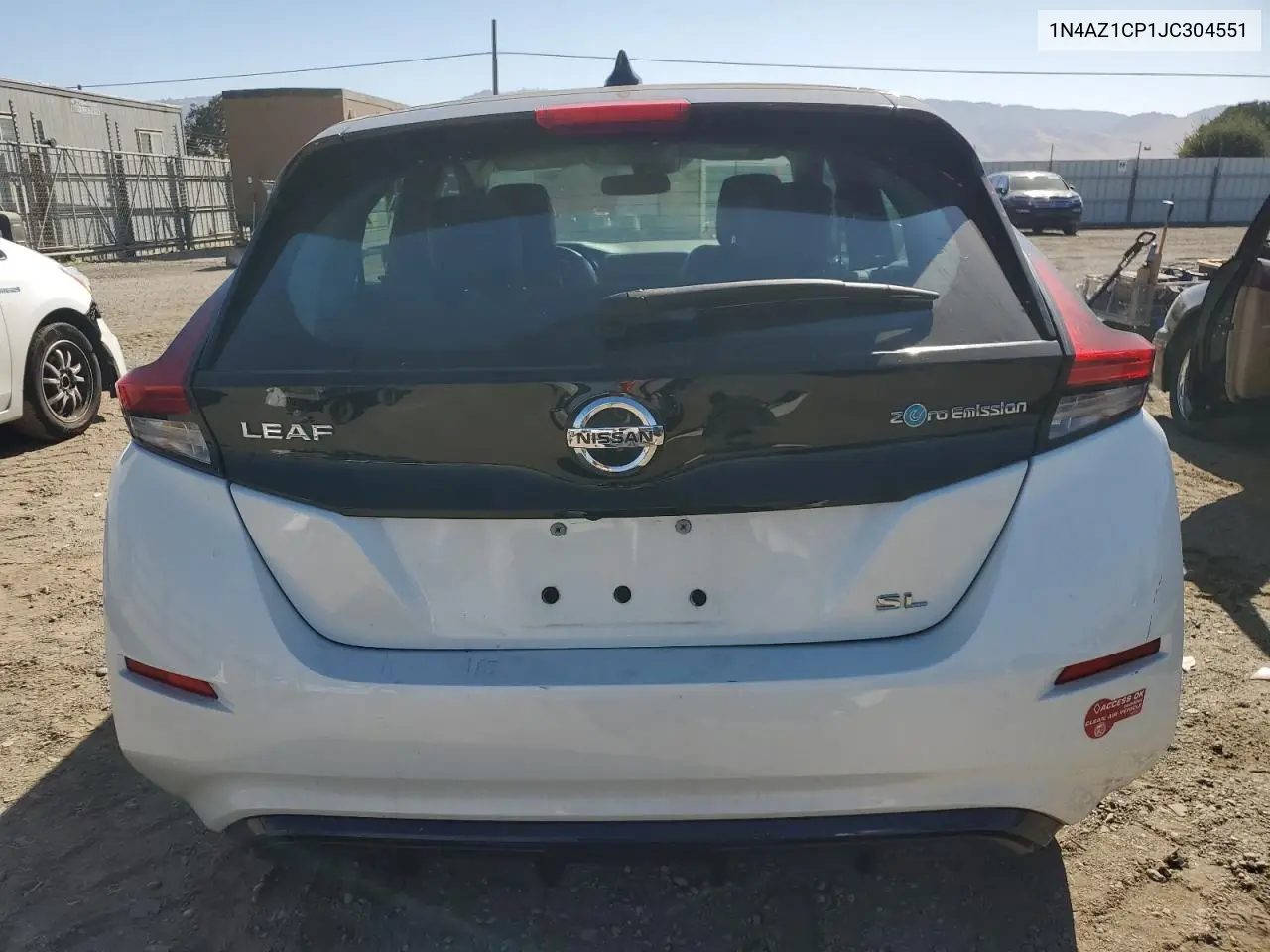2018 Nissan Leaf S VIN: 1N4AZ1CP1JC304551 Lot: 61624275
