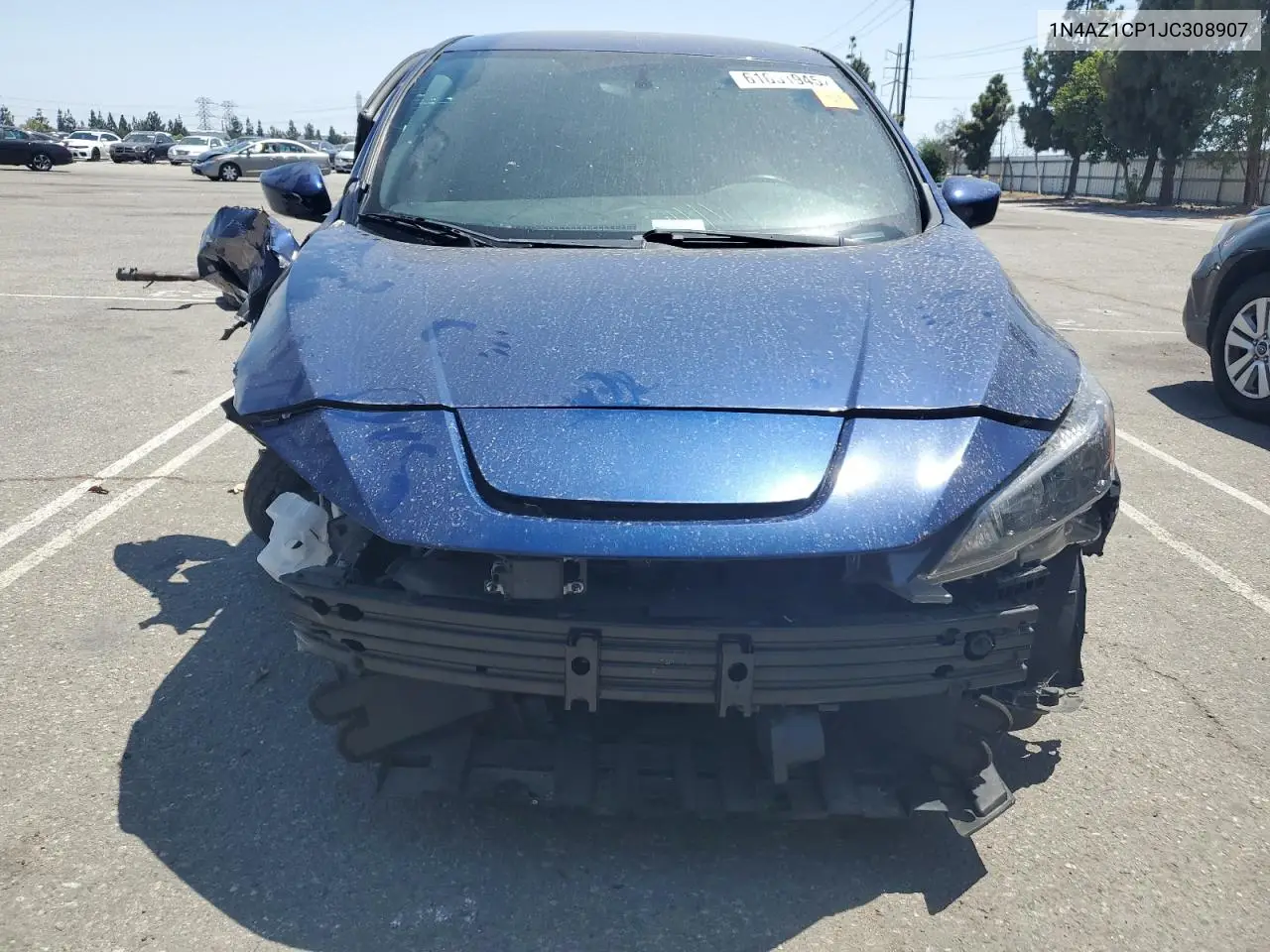 2018 Nissan Leaf S VIN: 1N4AZ1CP1JC308907 Lot: 61651945