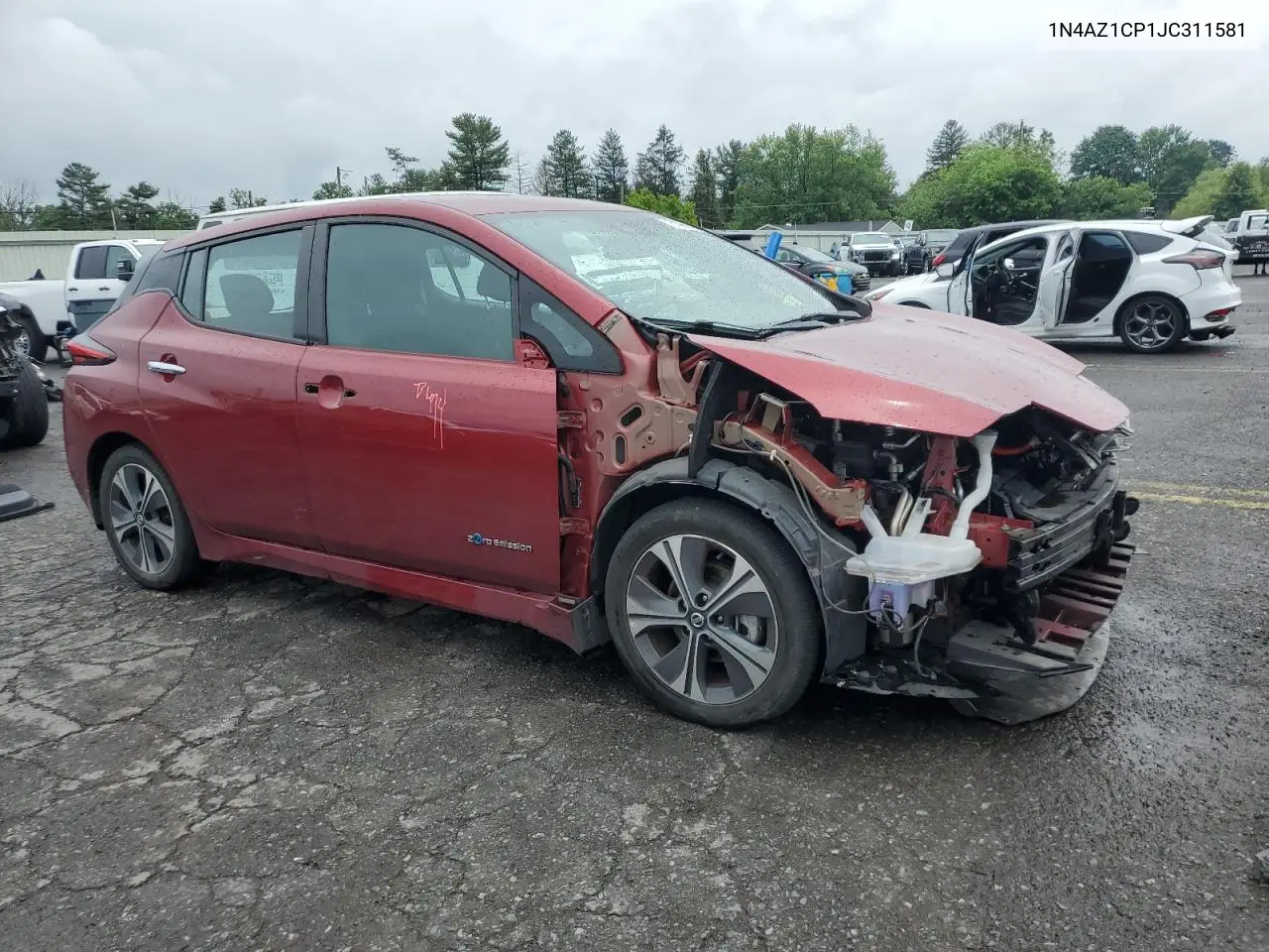 2018 Nissan Leaf S VIN: 1N4AZ1CP1JC311581 Lot: 61968815