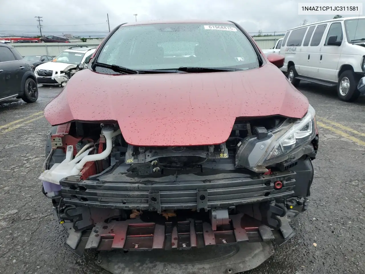 2018 Nissan Leaf S VIN: 1N4AZ1CP1JC311581 Lot: 61968815
