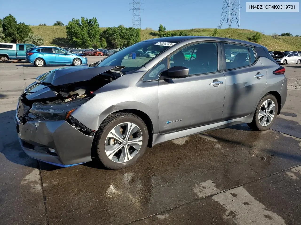 2019 Nissan Leaf S Plus VIN: 1N4BZ1CP4KC319731 Lot: 61224285