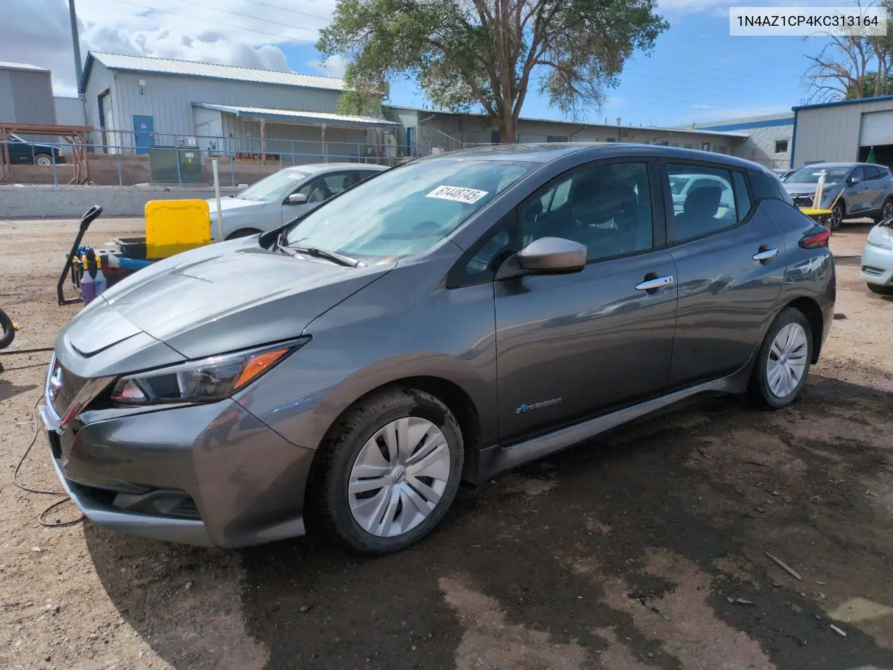 2019 Nissan Leaf S VIN: 1N4AZ1CP4KC313164 Lot: 61448745