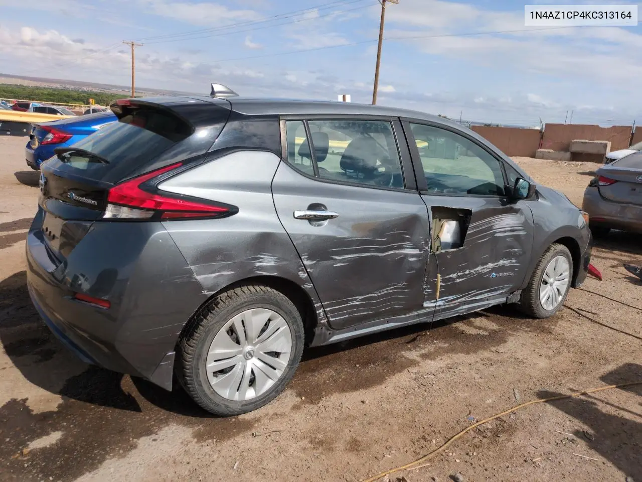 2019 Nissan Leaf S VIN: 1N4AZ1CP4KC313164 Lot: 61448745