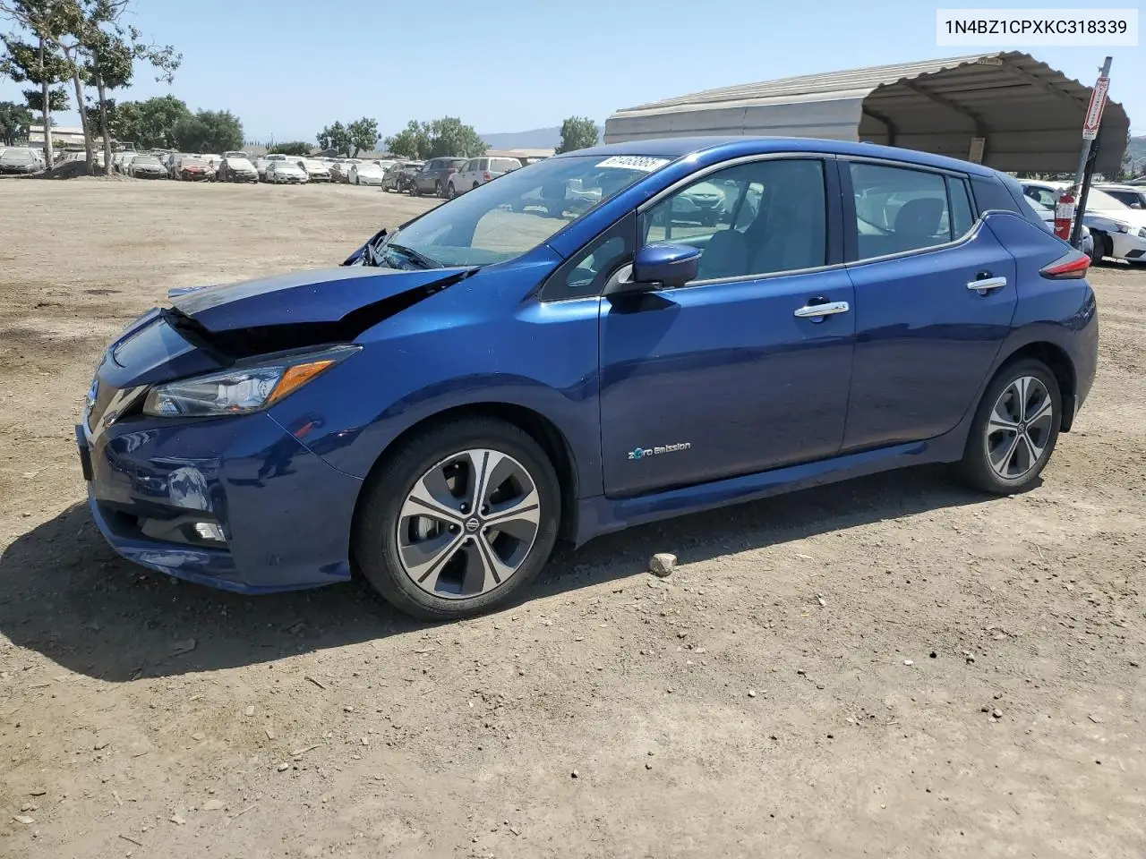 2019 Nissan Leaf S Plus VIN: 1N4BZ1CPXKC318339 Lot: 61463865