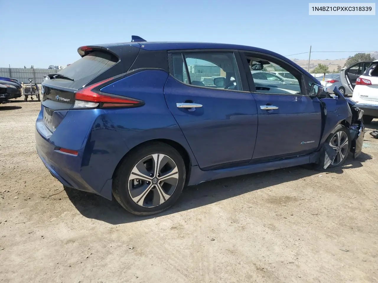 2019 Nissan Leaf S Plus VIN: 1N4BZ1CPXKC318339 Lot: 61463865