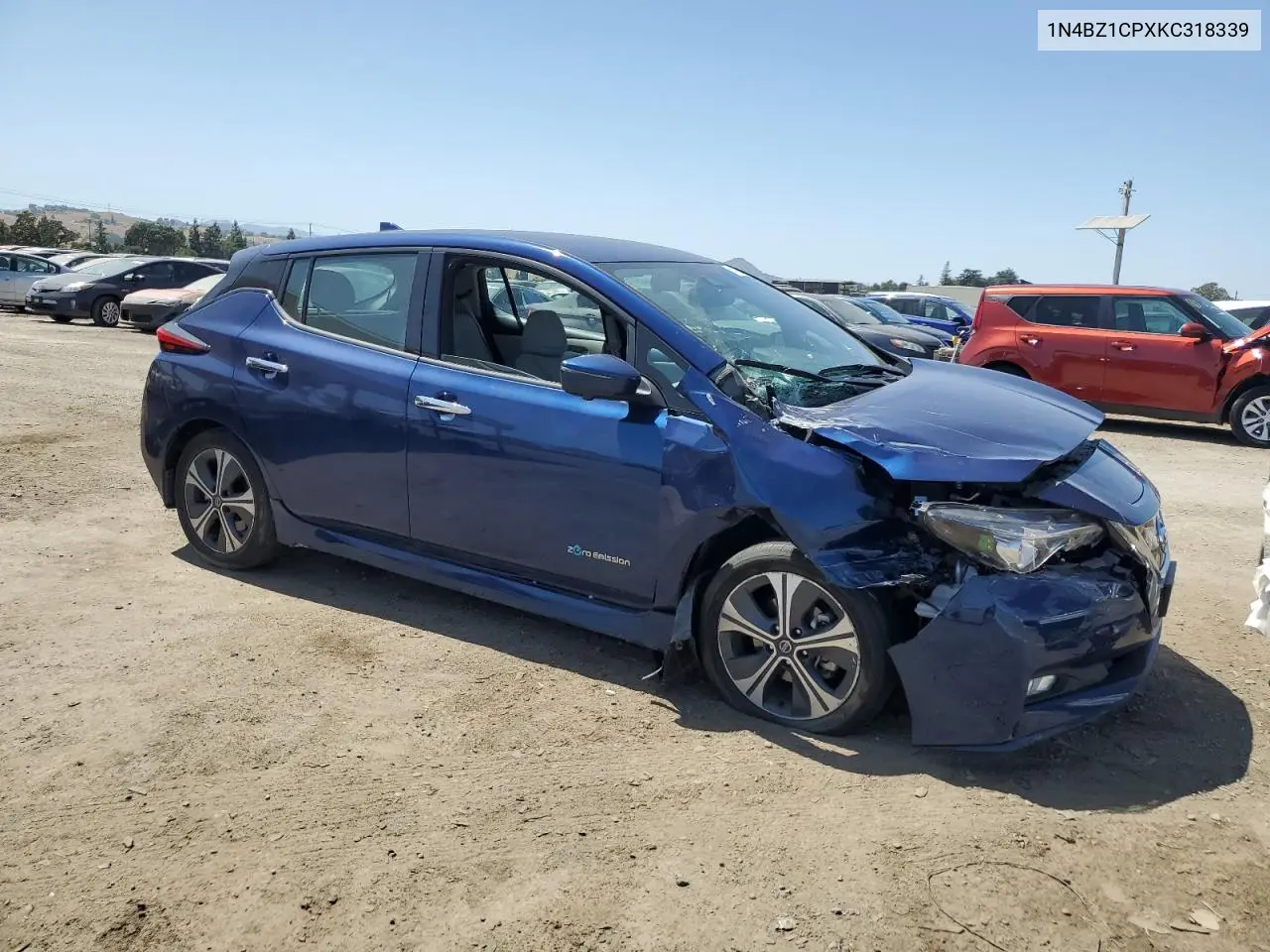2019 Nissan Leaf S Plus VIN: 1N4BZ1CPXKC318339 Lot: 61463865