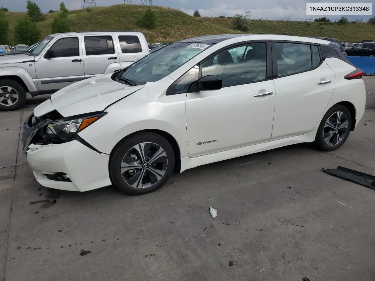 2019 Nissan Leaf S VIN: 1N4AZ1CP3KC313348 Lot: 62196205