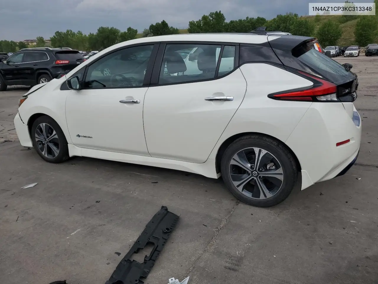 2019 Nissan Leaf S VIN: 1N4AZ1CP3KC313348 Lot: 62196205