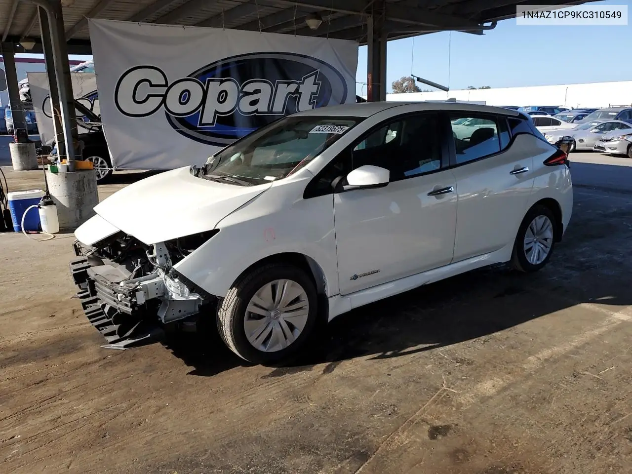 2019 Nissan Leaf S VIN: 1N4AZ1CP9KC310549 Lot: 62319525