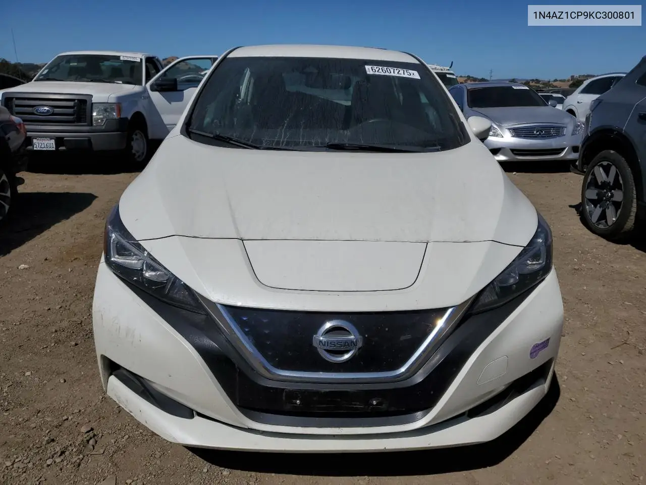2019 Nissan Leaf S VIN: 1N4AZ1CP9KC300801 Lot: 62607275