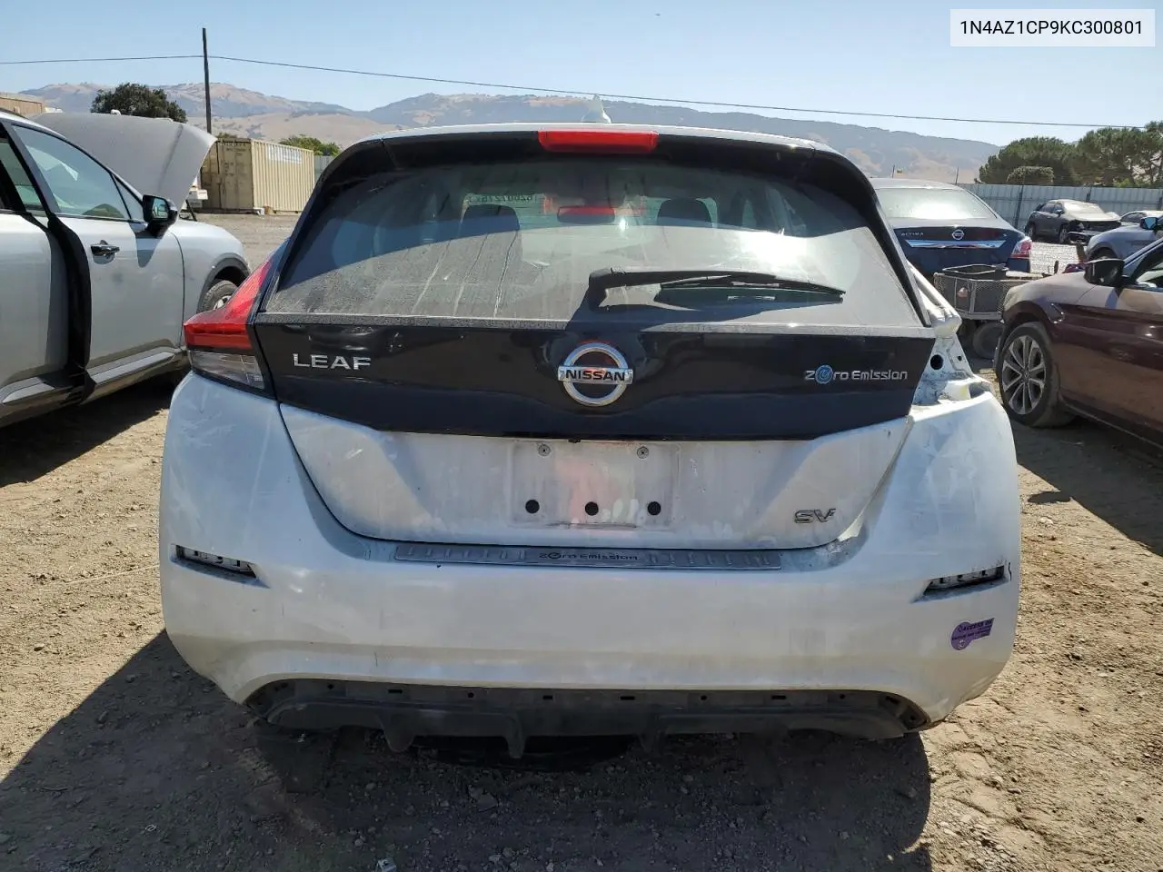2019 Nissan Leaf S VIN: 1N4AZ1CP9KC300801 Lot: 62607275