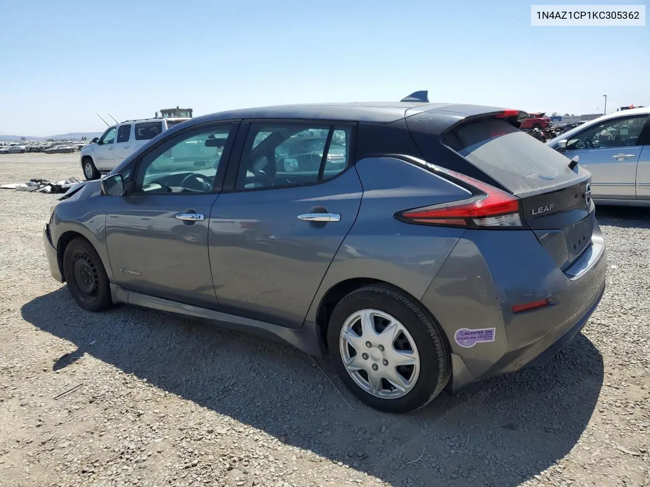 2019 Nissan Leaf S VIN: 1N4AZ1CP1KC305362 Lot: 62888945