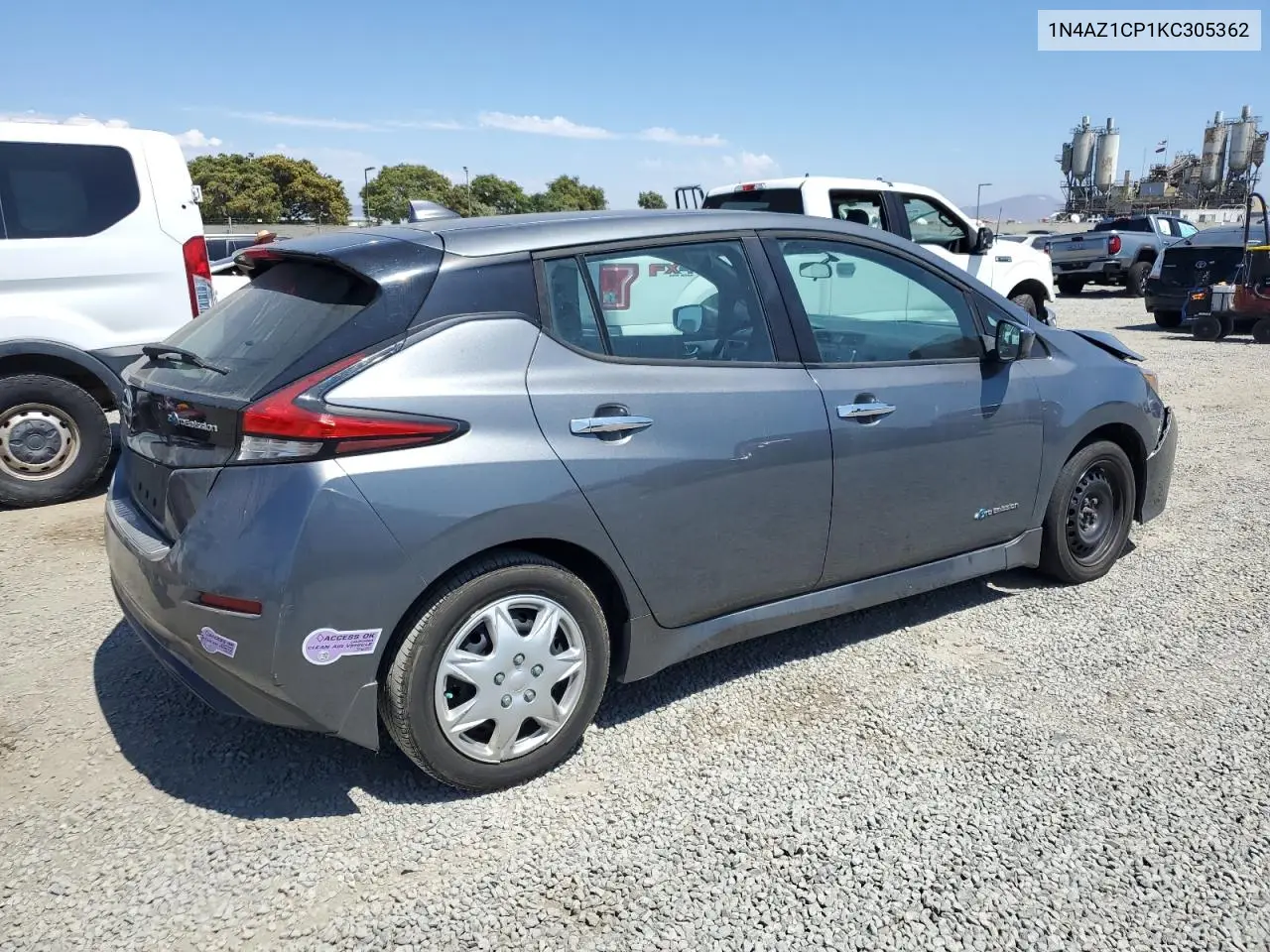 2019 Nissan Leaf S VIN: 1N4AZ1CP1KC305362 Lot: 62888945
