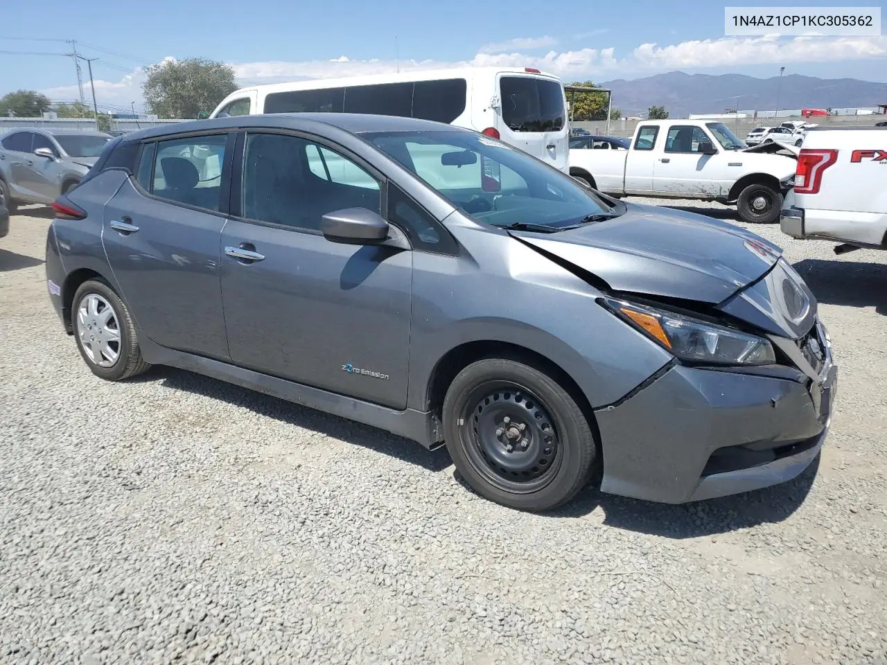 2019 Nissan Leaf S VIN: 1N4AZ1CP1KC305362 Lot: 62888945