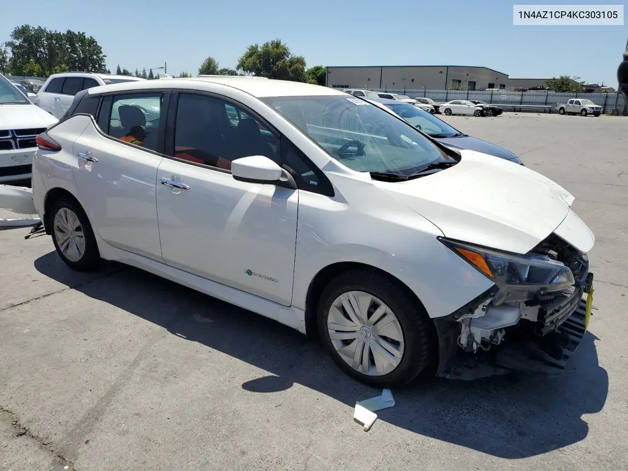 2019 Nissan Leaf S VIN: 1N4AZ1CP4KC303105 Lot: 63367405