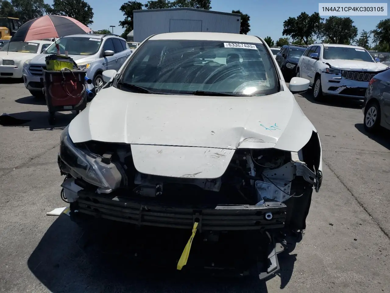 2019 Nissan Leaf S VIN: 1N4AZ1CP4KC303105 Lot: 63367405