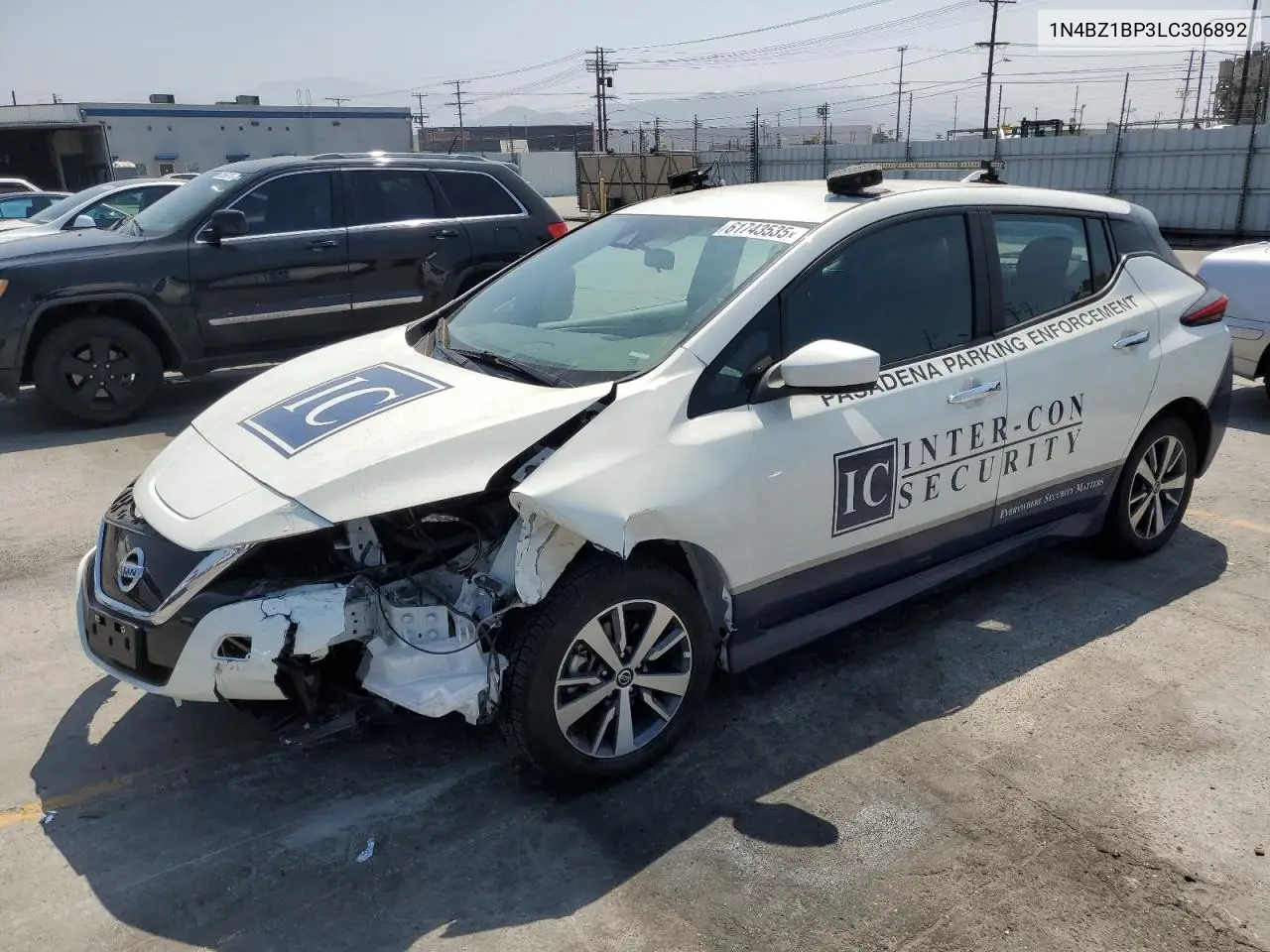 2020 Nissan Leaf S Plus VIN: 1N4BZ1BP3LC306892 Lot: 61743535