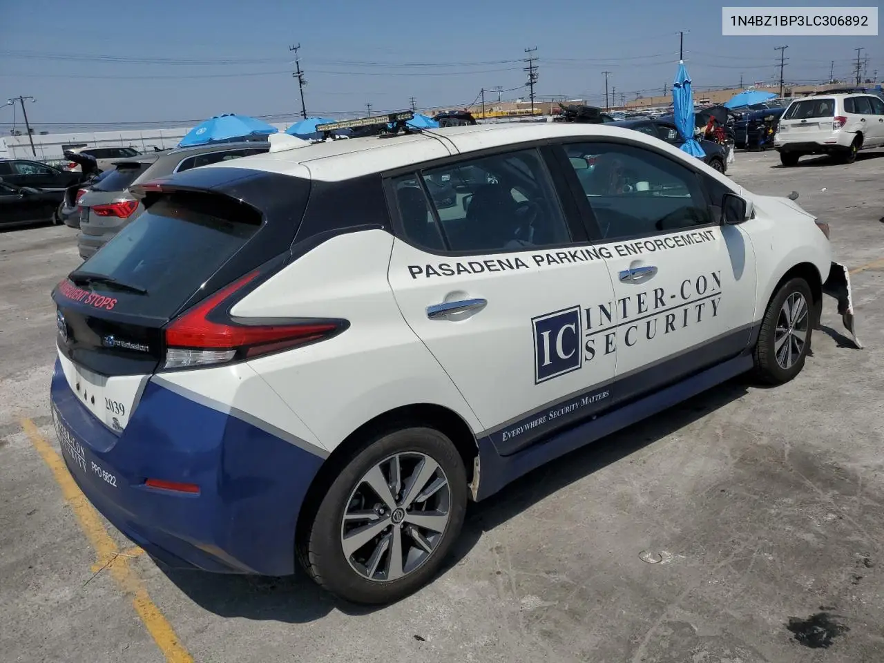 2020 Nissan Leaf S Plus VIN: 1N4BZ1BP3LC306892 Lot: 61743535