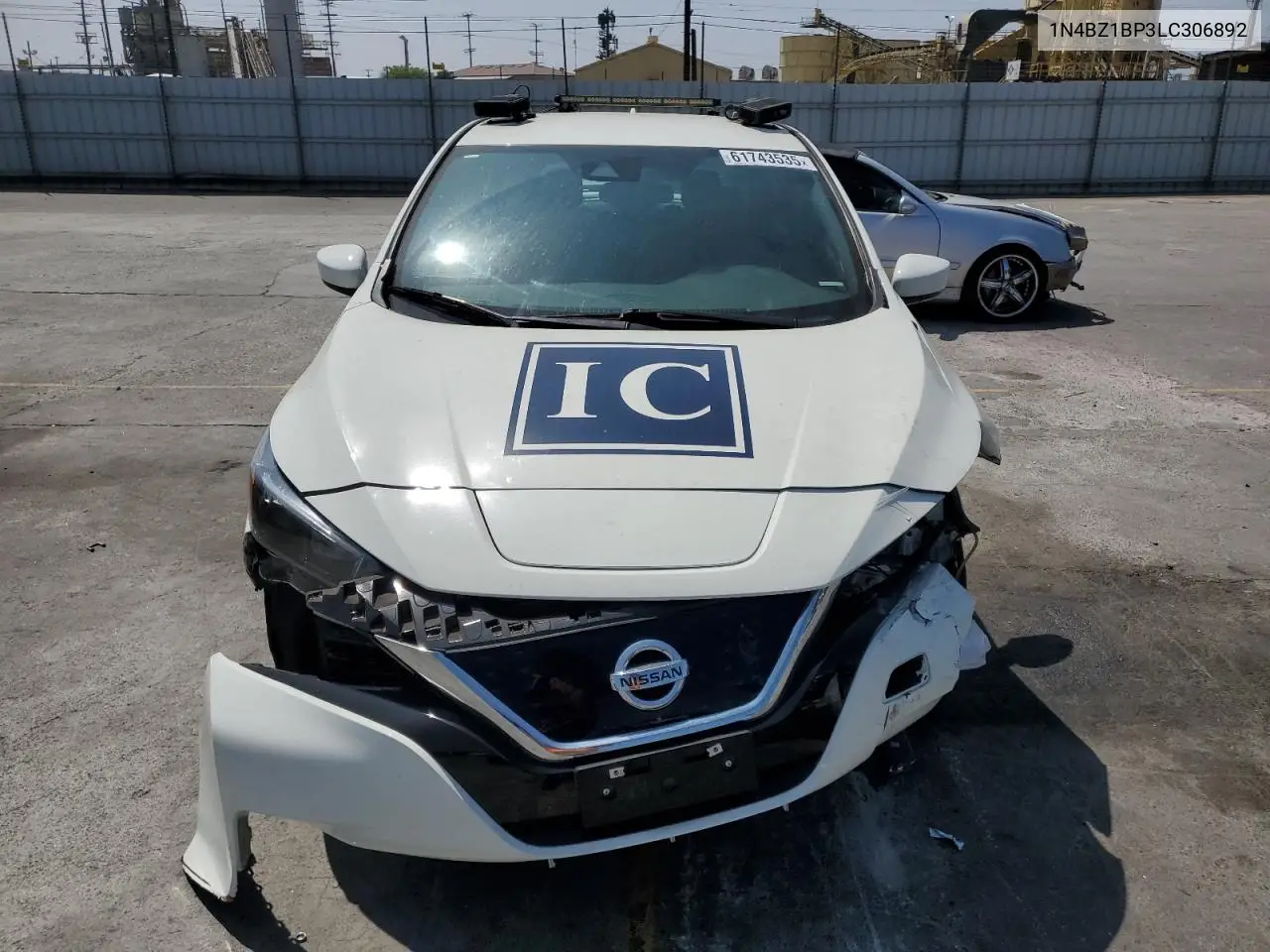 2020 Nissan Leaf S Plus VIN: 1N4BZ1BP3LC306892 Lot: 61743535