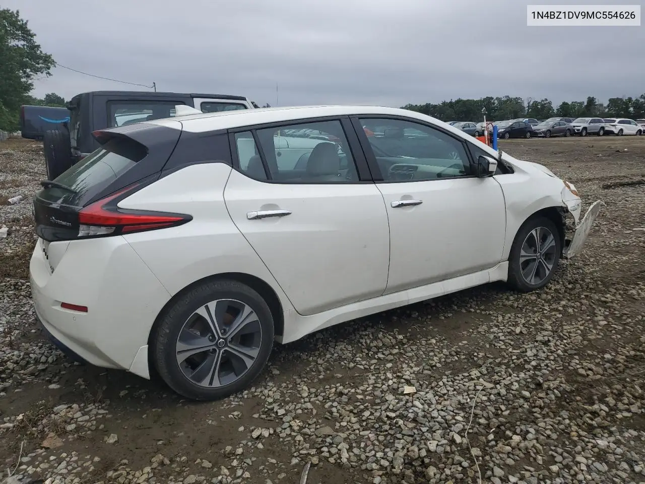 2021 Nissan Leaf Sl Plus VIN: 1N4BZ1DV9MC554626 Lot: 61155875