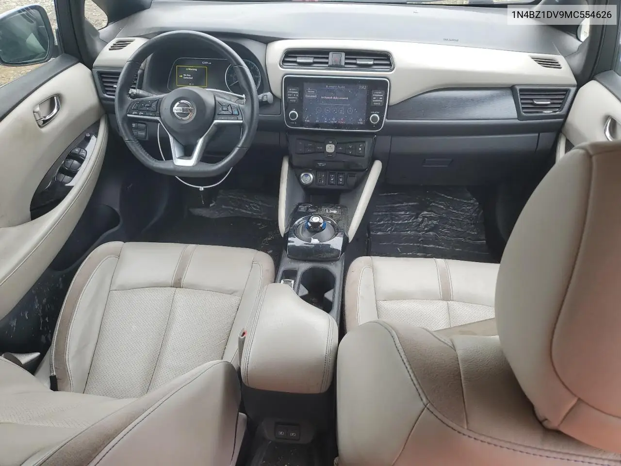 2021 Nissan Leaf Sl Plus VIN: 1N4BZ1DV9MC554626 Lot: 61155875