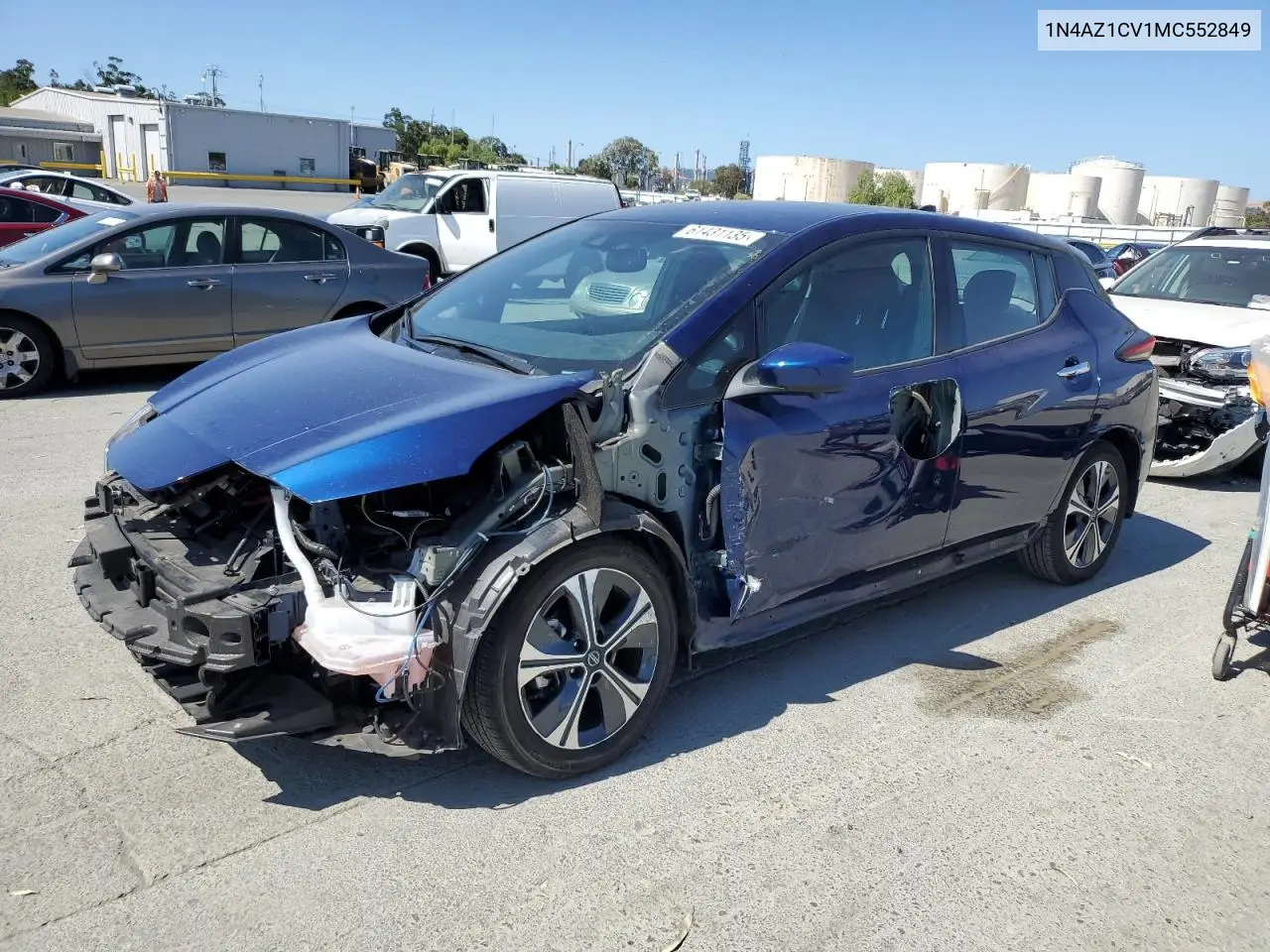 2021 Nissan Leaf Sv VIN: 1N4AZ1CV1MC552849 Lot: 61431135
