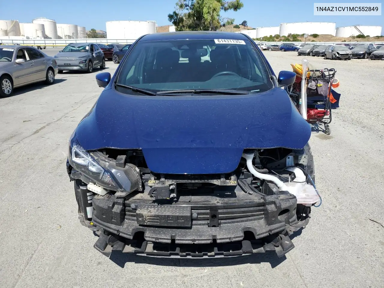 2021 Nissan Leaf Sv VIN: 1N4AZ1CV1MC552849 Lot: 61431135