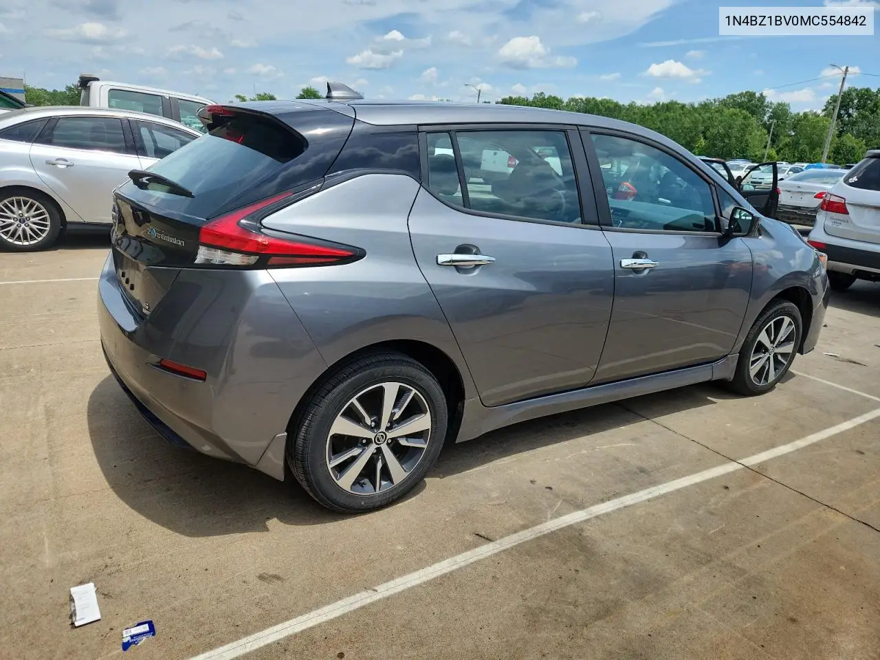 2021 Nissan Leaf S Plus VIN: 1N4BZ1BV0MC554842 Lot: 61947405